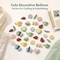 Garden Theme Decorative Buttons, 50-Pack, Spring Designs with Flowers, Ladybugs, Butterflies, 3D Shank Style for Crafts